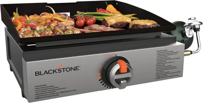 17" Commercial Flat Top Grill | 60,000 BTU Cast Iron Griddle for Heavy-Duty Cooking