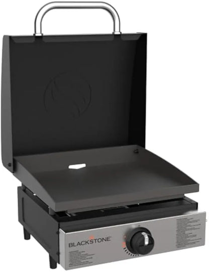 17" Commercial Flat Top Grill | 60,000 BTU Cast Iron Griddle for Heavy-Duty Cooking